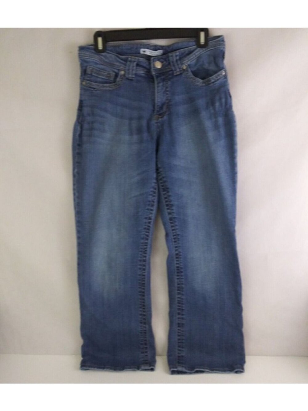 Lee Slender Secret Lower On The Waist Distressed Whiskered Embroidered Jeans 10S